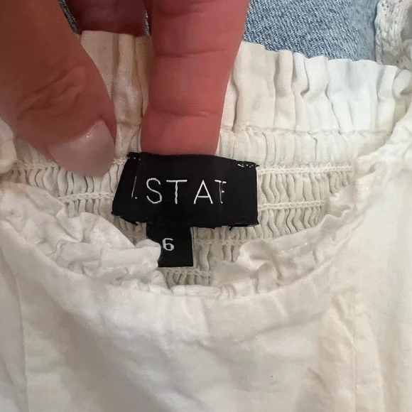 1. State Cropped Ruffle Tank - Picture 2 of 4